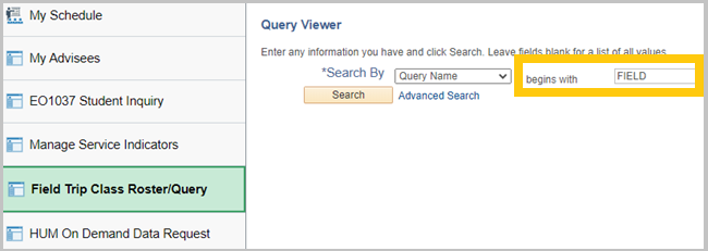 search by Query Name